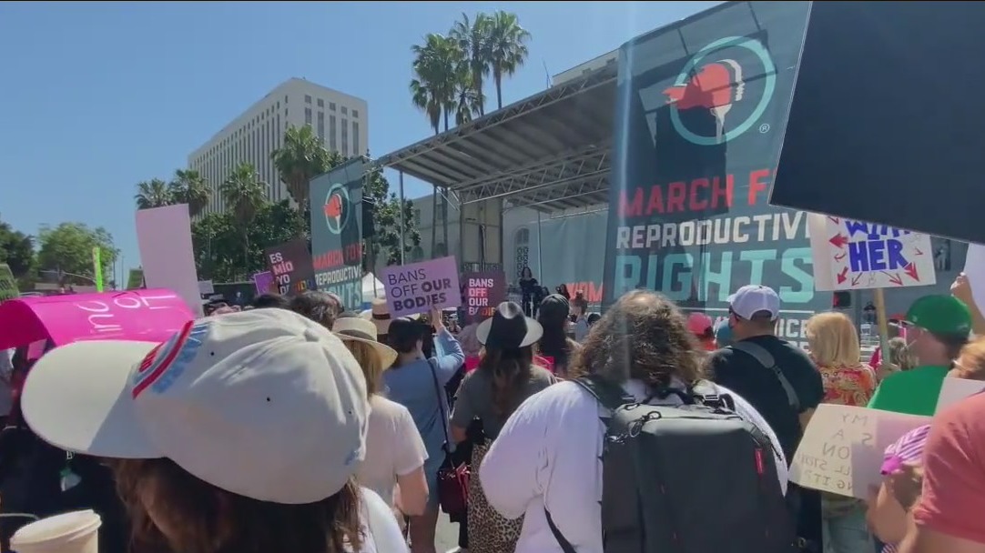 Protesters advocate for abortion rights at 'Bans Off Our Bodies' rally downtown